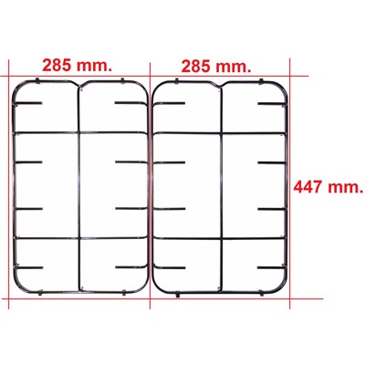 GRIGLIA 2 FUOCHI PIANO COTTURA ARISTON INDESIT 447 X 285 C00094857 Gri
