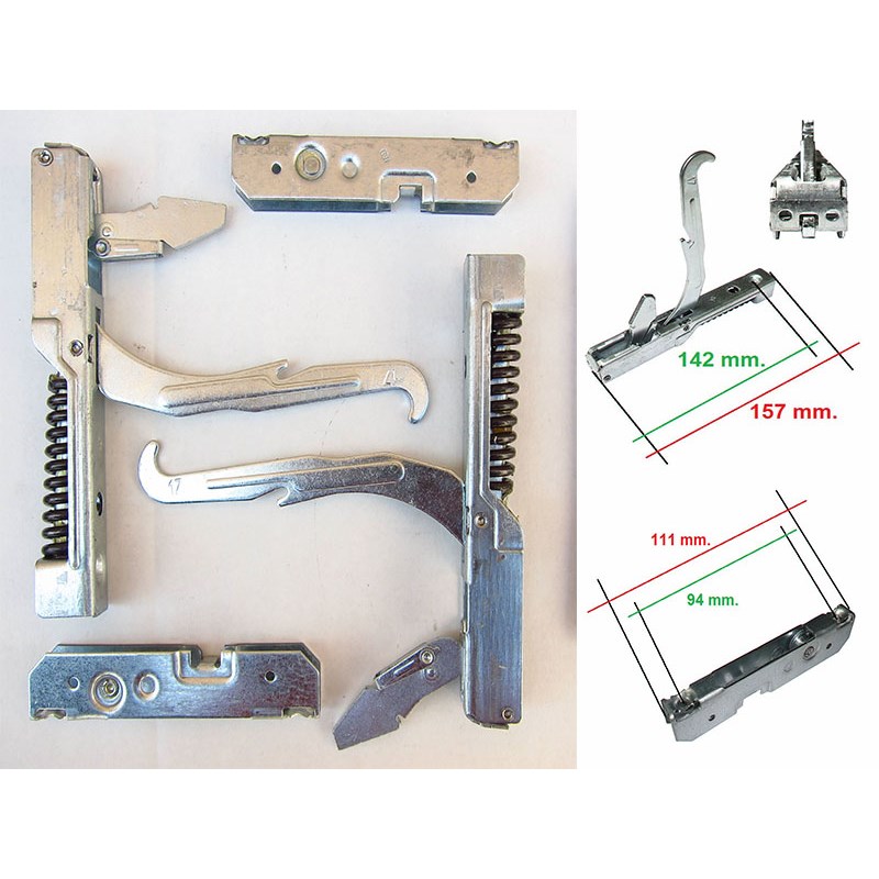 Kit cerniere forno a incasso per cucine e stufe KCF3296 LOFRA