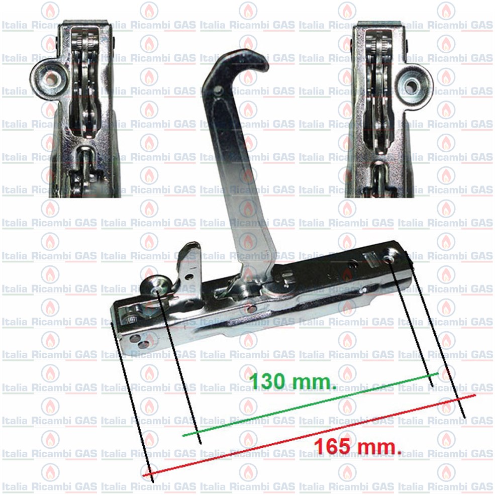 Kit cerniere forno a incasso per cucine e stufe KCF6990 ALPES INOX